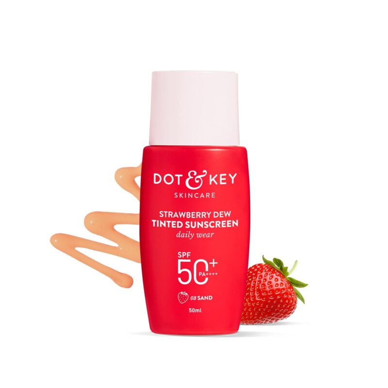 Strawberry Dew Tinted Sunscreen, In-Vivo Tested SPF 50+ PA++++